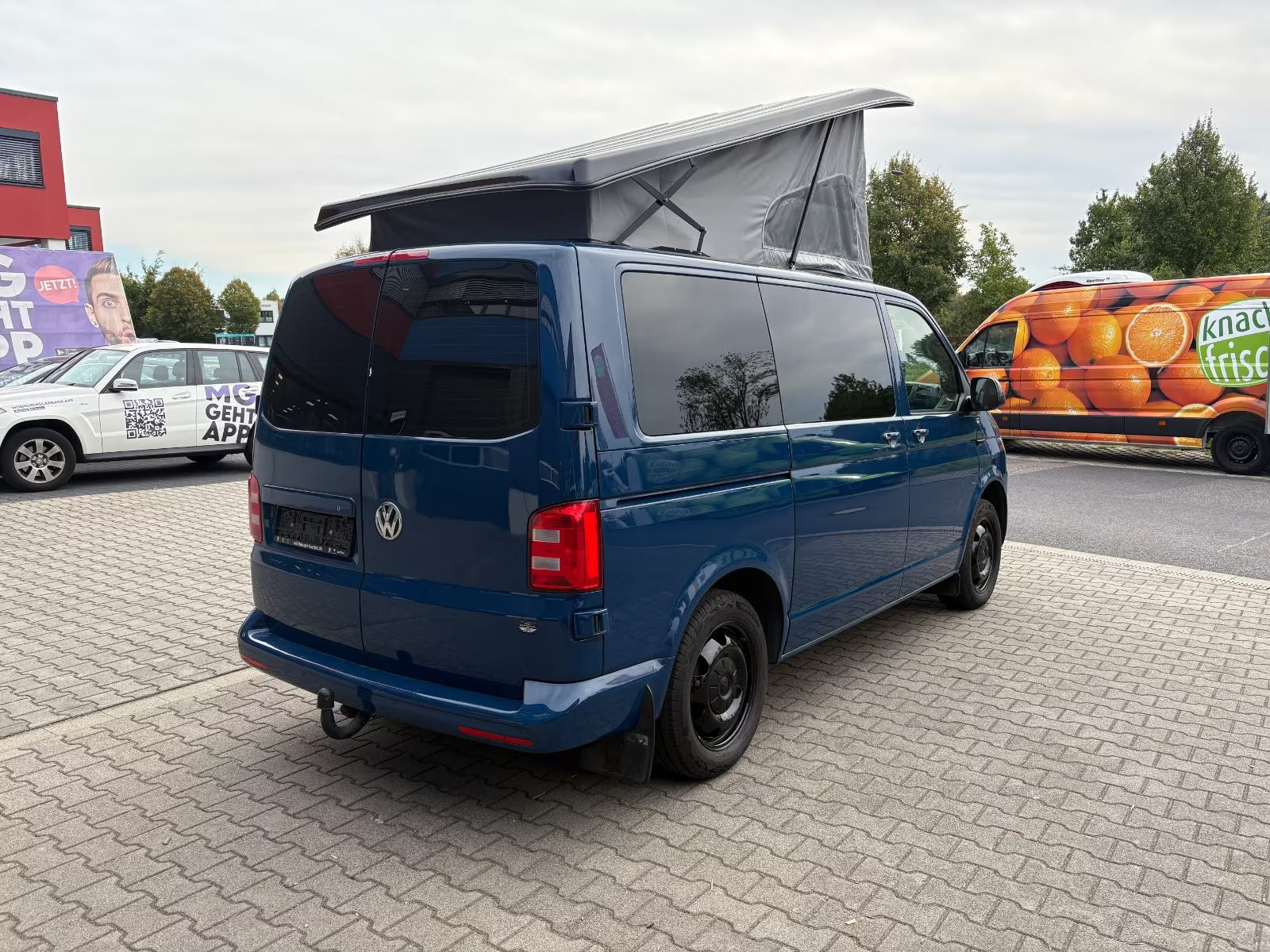 Volkswagen T6 Camper 2.0 TDI DSG Automatik 150PS unfallfrei | Wohnmobil mit Hubdach Schlafdach Standheizung, Rückfahrkamera mit PDC | Campervan Umbau 5 Sitzer | VW Bulli