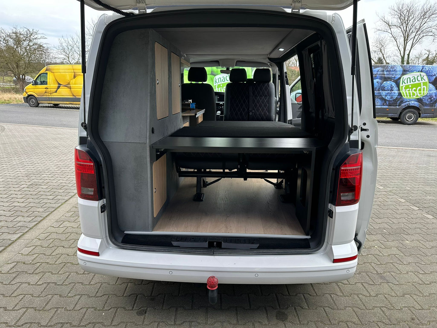 Volkswagen T6.1 Camper 2.0 TDI 150PS unfallfrei | Wohnmobil mit Hubdach Schlafdach, PDC, Navi, Rückfahrkamera | Campervan Umbau 5 Sitzer
