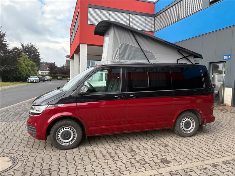 Volkswagen T6.1 Camper 2.0 TDI DSG 150PS unfallfrei | Wohnmobil mit Hubdach Schlafdach, PDC, Navi, Rückfahrkamera | Campervan Umbau 5 Sitzer VW