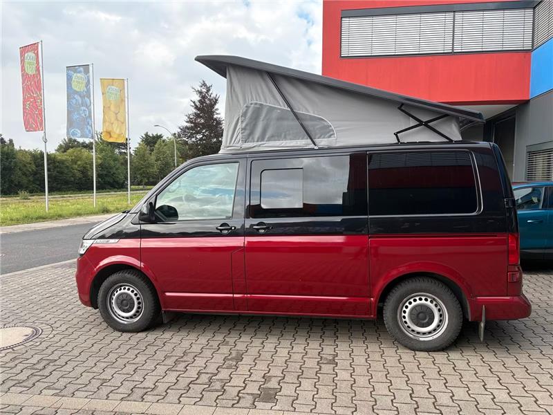 Volkswagen T6.1 Camper 2.0 TDI DSG 150PS unfallfrei | Wohnmobil mit Hubdach Schlafdach, PDC, Navi, Rückfahrkamera | Campervan Umbau 5 Sitzer VW