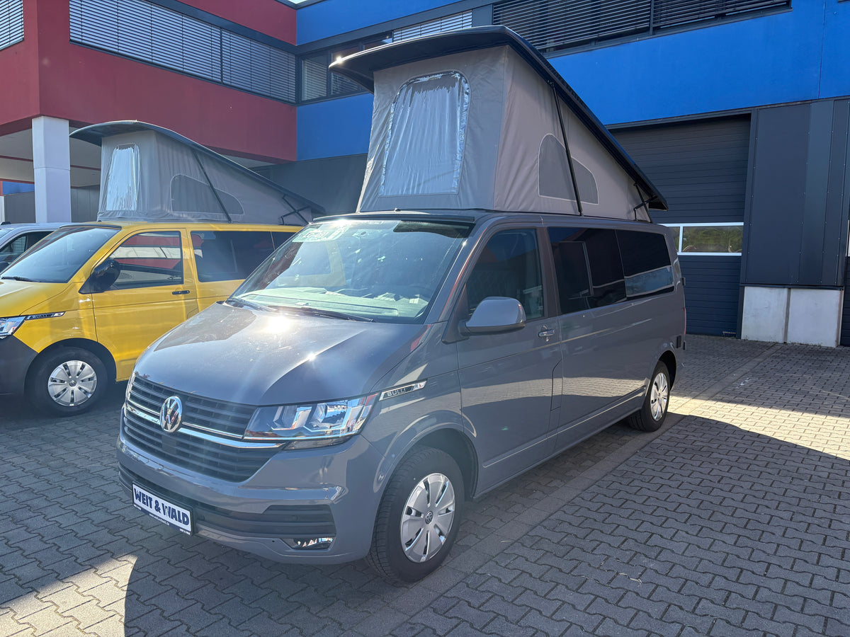 Volkswagen T6.1 Camper mit Aufstelldach & integriertem WC mit Kassettentoilette, 2.0 TDI, 150 PS / 110KW, Schalter - 6 Gang | VW Bulli Wohnmobil Campervan Kastenwagen