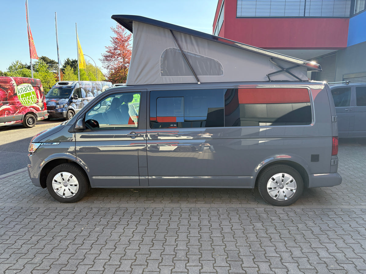 Volkswagen T6.1 Camper mit Aufstelldach & integriertem WC mit Kassettentoilette, 2.0 TDI, 150 PS / 110KW, Schalter - 6 Gang | VW Bulli Wohnmobil Campervan Kastenwagen