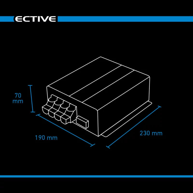 ECTIVE SBB 30 12V auf 12V Solar-Ladebooster mit integriertem Solarladeregler 30A, TN4546 - Image 5