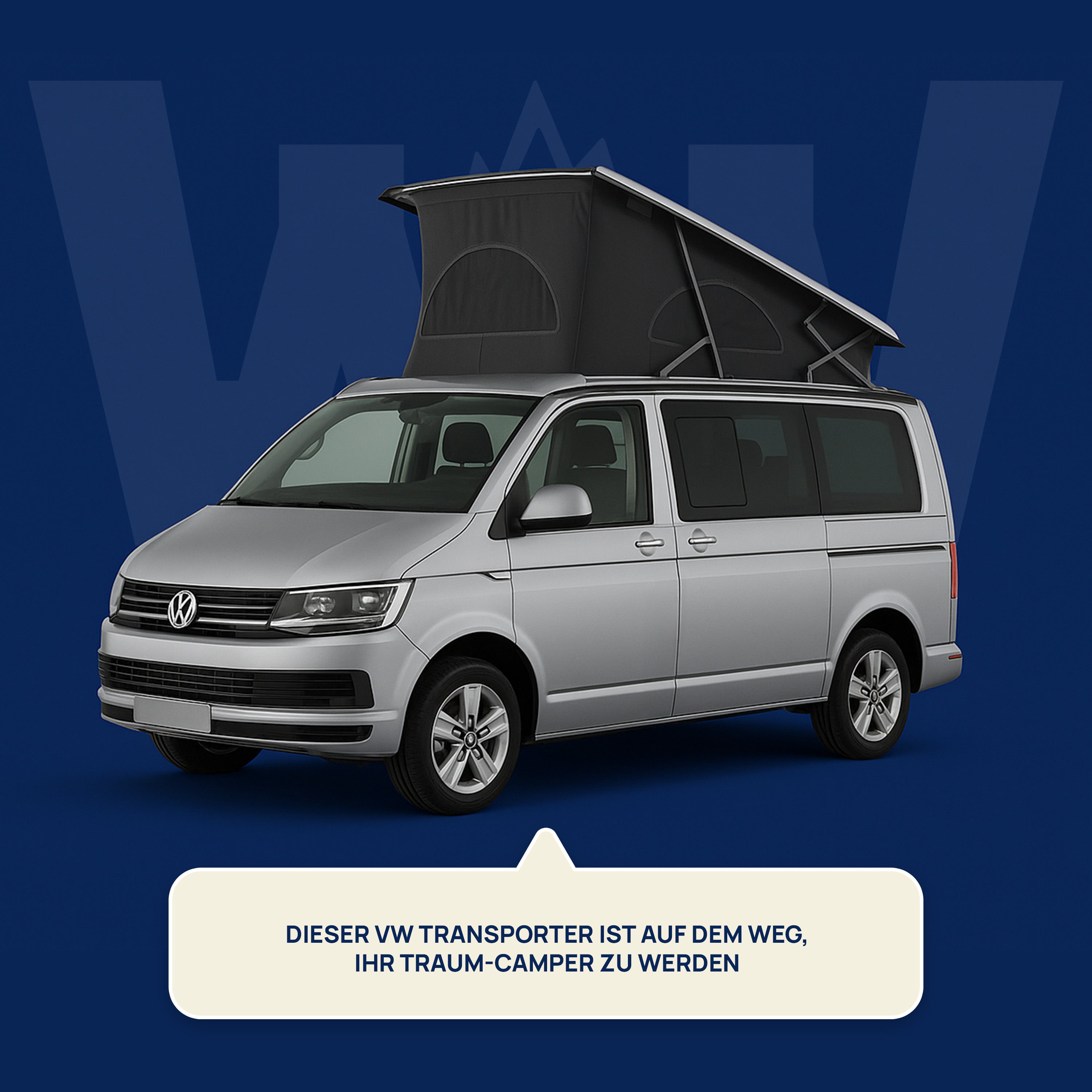 Volkswagen T6.1 Camper mit Schlafdach 2.0 TDI, 150 PS, DSG | VW Bulli Wohmobil Campervan im Umbau - Besichtigung möglich | KM-Stand: 149.000 km, EZ: 12.2020, Weiß