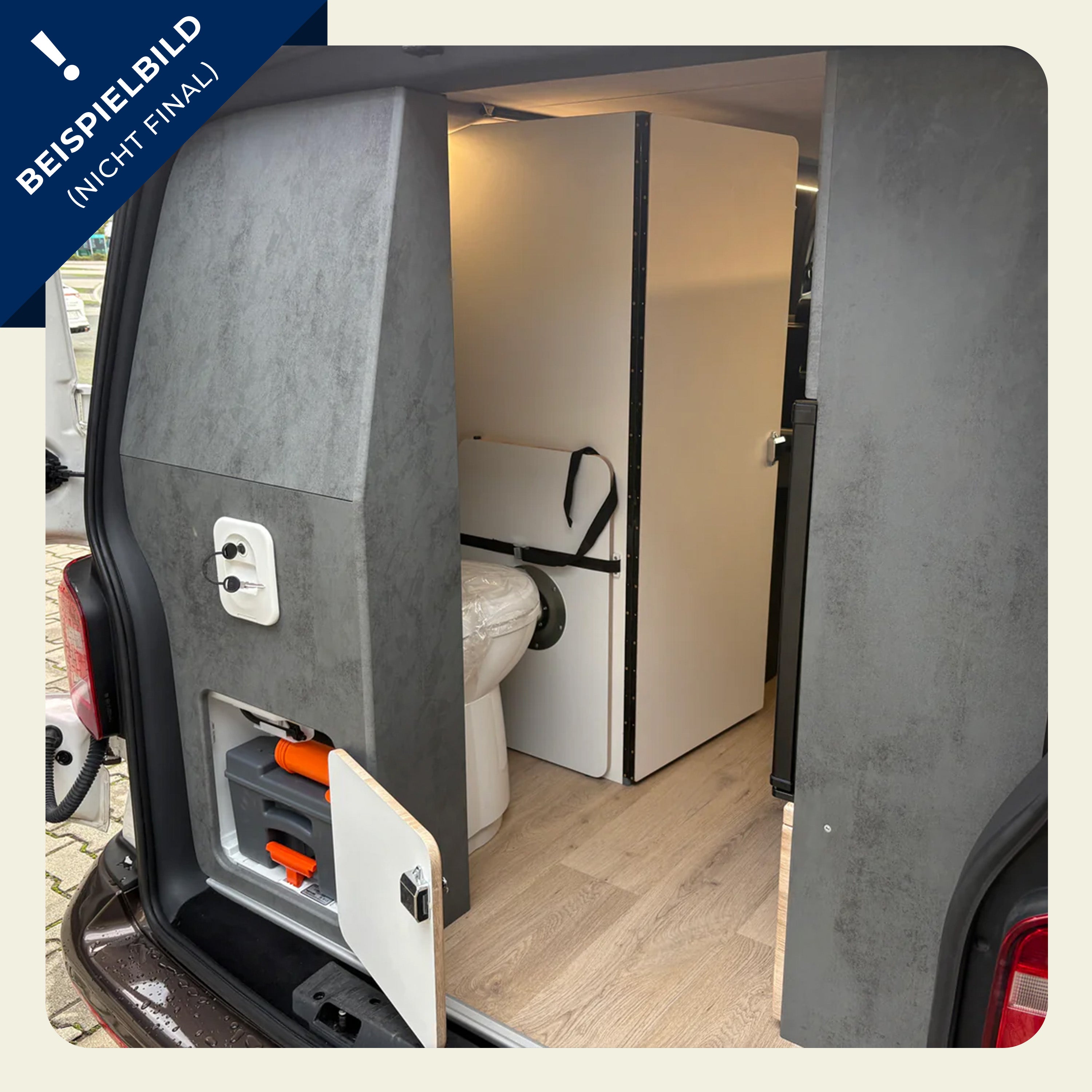 Volkswagen T6.1 Camper mit Schlafdach & WC 2.0 TDI, 150 PS, Schalter - 6 Gang | VW Bulli Wohmobil Campervan im Umbau - Besichtigung möglich | KM-Stand: 107.000 km, EZ: 10.2022, Grau