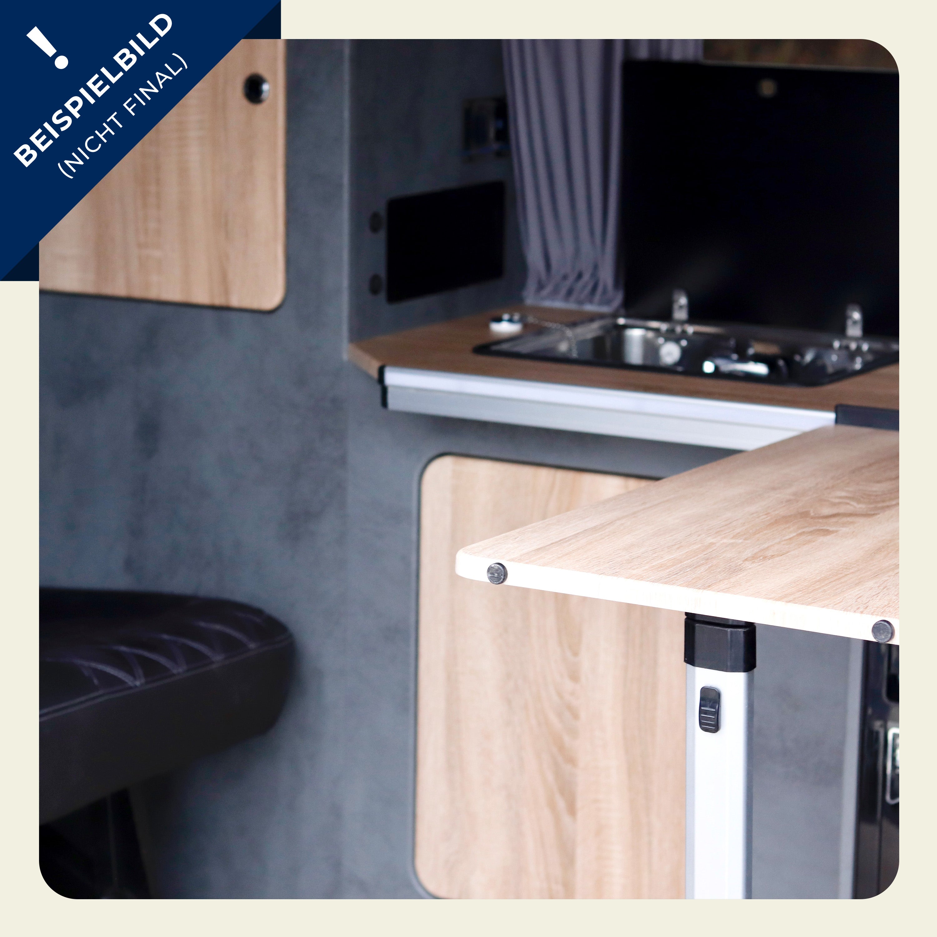 Volkswagen T6.1 Camper mit Schlafdach 2.0 TDI, 150 PS, DSG | VW Bulli Wohmobil Campervan im Umbau - Besichtigung möglich | KM-Stand: 112.000 km, EZ: 08.2020, Gelb