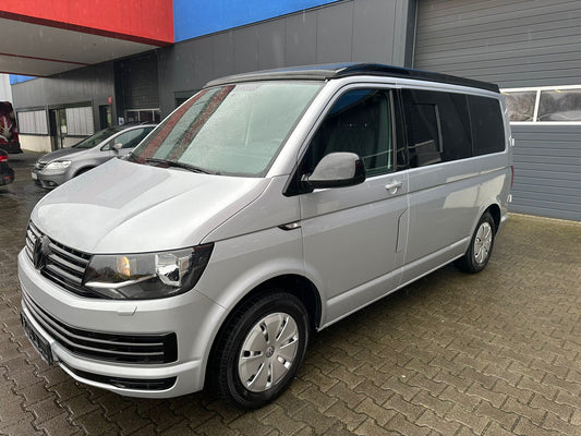 Volkswagen T6 Camper 2.0 TDI 102PS unfallfrei | Wohnmobil mit Hubdach Schlafdach, PDC, Navi, Rückfahrkamera | Campervan Umbau 5 Sitzer