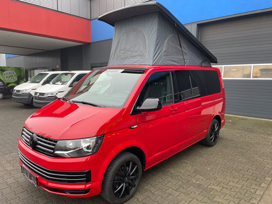 Volkswagen T6 DSG Camper 2.0 TDI 150PS unfallfrei | Wohnmobil mit Hubdach Schlafdach, PDC, Navi, Rückfahrkamera