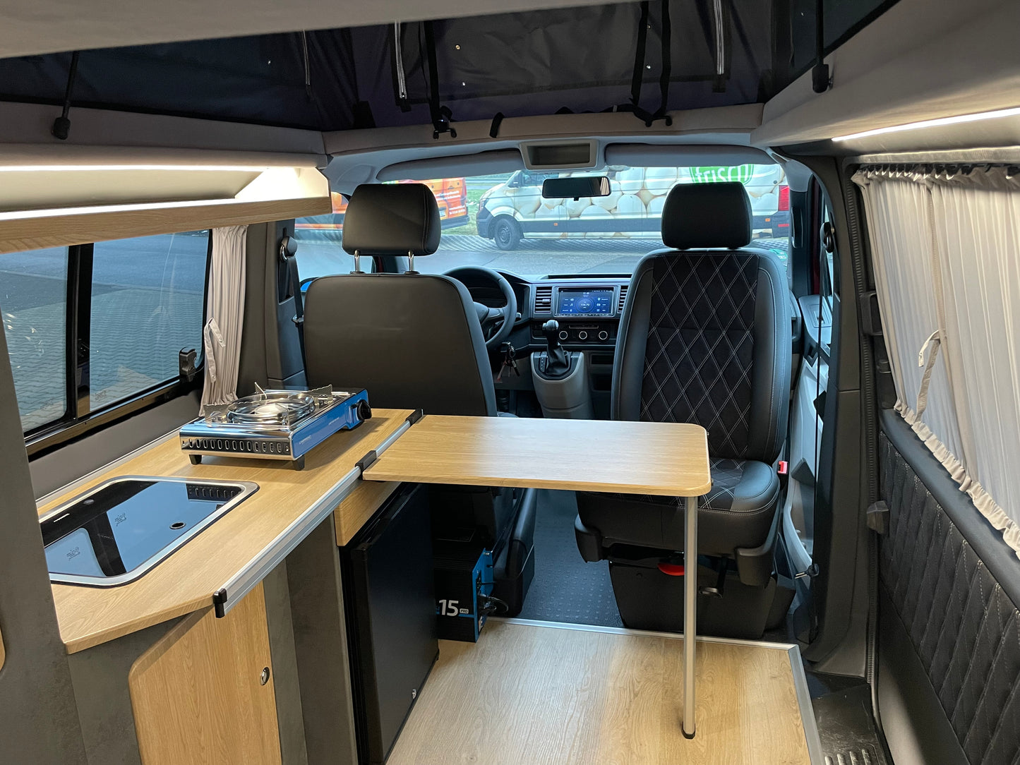 Volkswagen T6 DSG Camper 2.0 TDI 150PS unfallfrei | Wohnmobil mit Hubdach Schlafdach, PDC, Navi, Rückfahrkamera