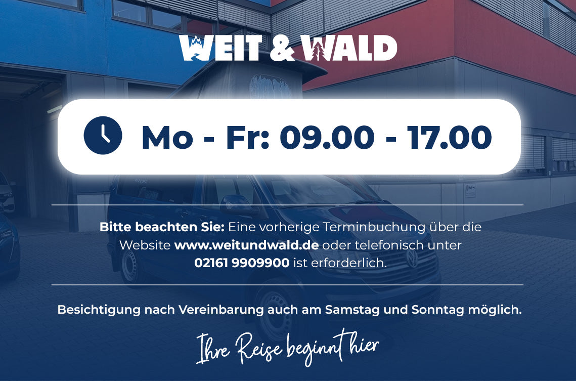 Volkswagen T6.1 Camper mit Aufstelldach, 2.0 TDI, 110 PS / 81KW | VW Bulli Wohnmobil Campervan Kastenwagen