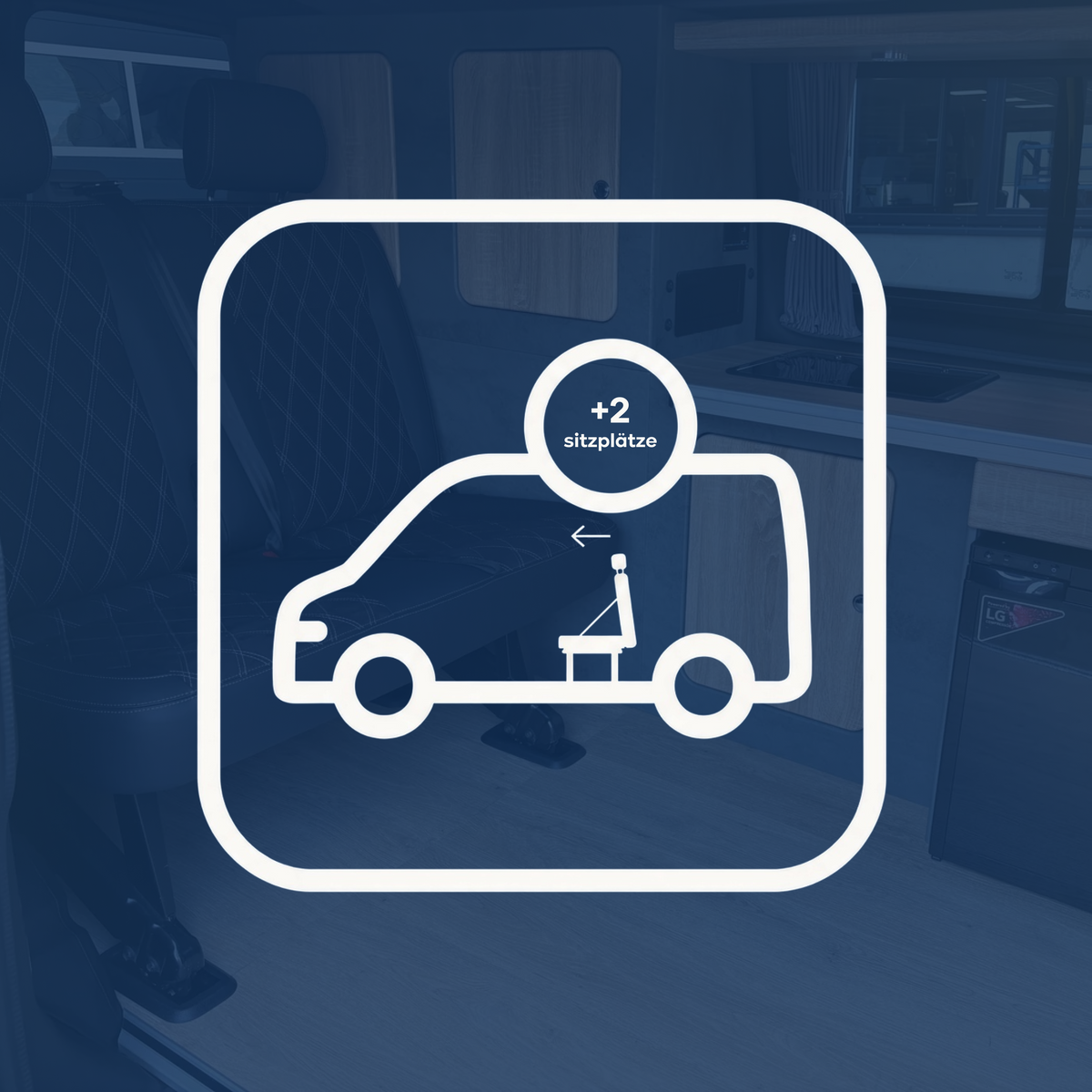 Doppelsitzbank Nachrüstung für VW T5, T6 & T6.1 – 2. Reihe inkl. Sitzverankerung, Gurte & Eintragung, auf Wunsch mit Schlaffunktion, inkl. Montage in Mönchengladbach
