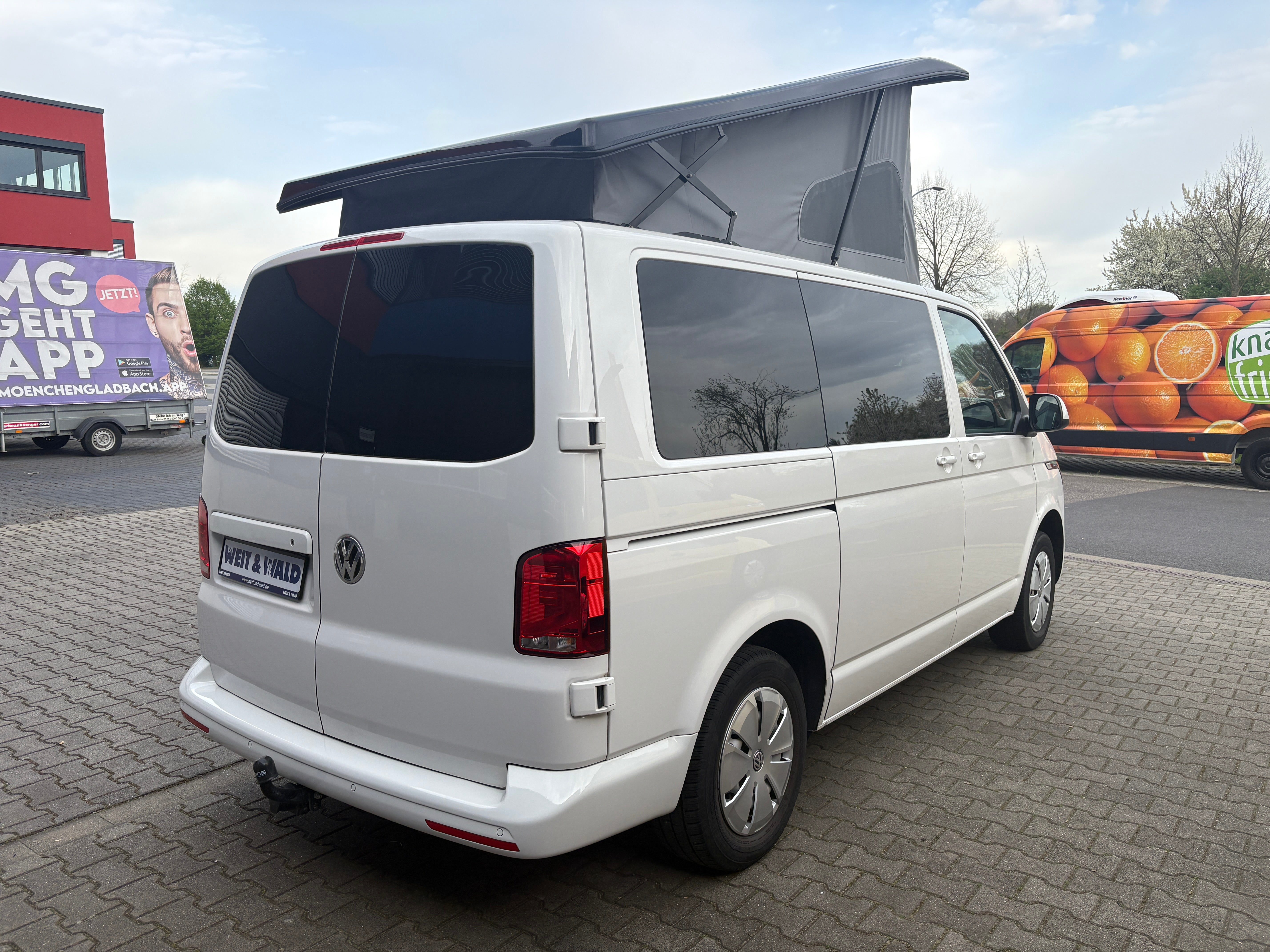 Volkswagen T6.1 Camper mit Schlafdach 2.0 TDI, 110 PS, Weiß | VW Bulli Wohmobil Campervan | KM-Stand: 80.000 km, EZ: 05.2021, Foto 7 | Weit & Wald Mönchengladbach