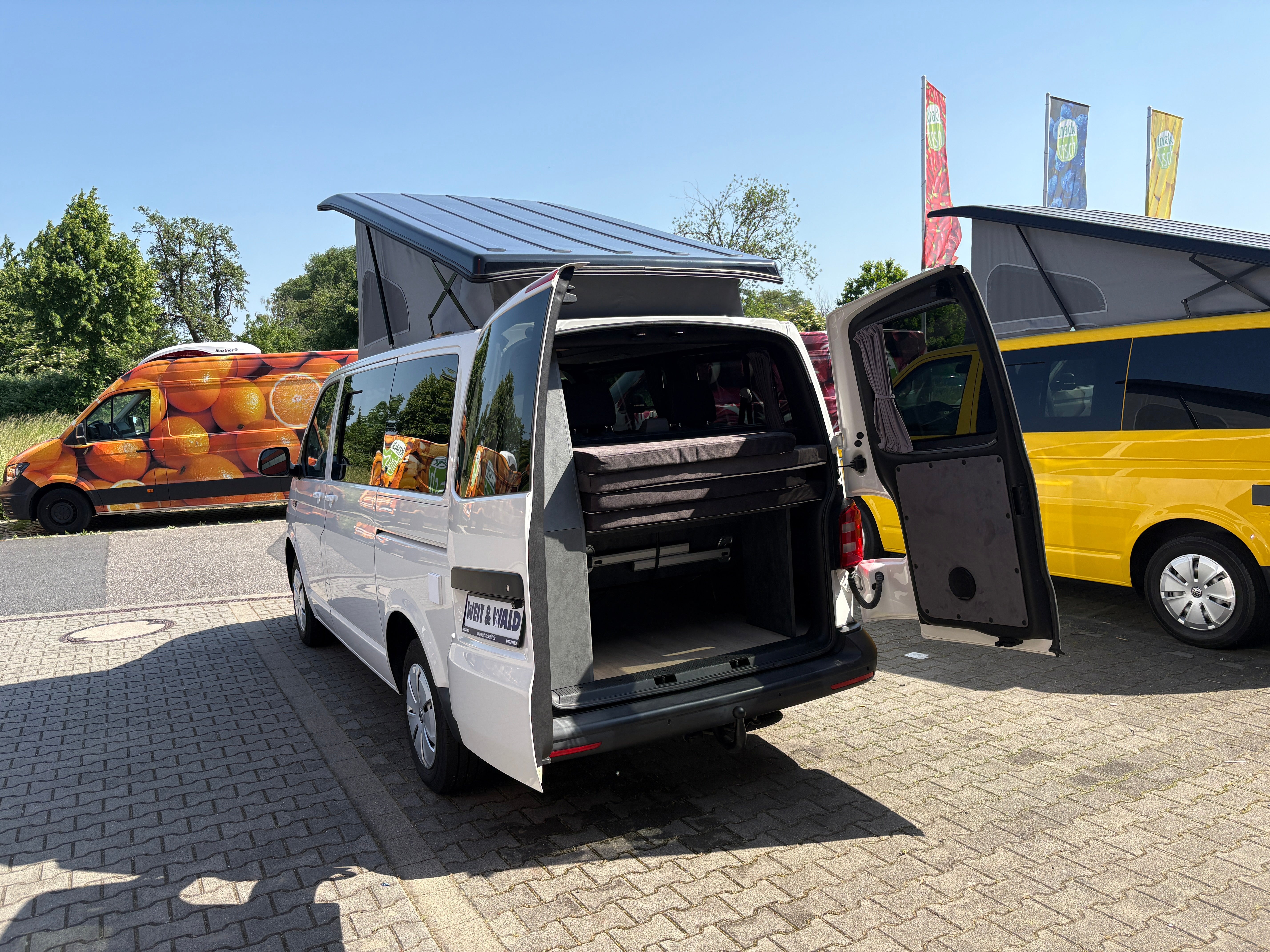 Volkswagen T6 Camper mit Aufstelldach, 2.0 TDI, 114 PS / 84KW | VW Bulli Wohnmobil Campervan Kastenwagen