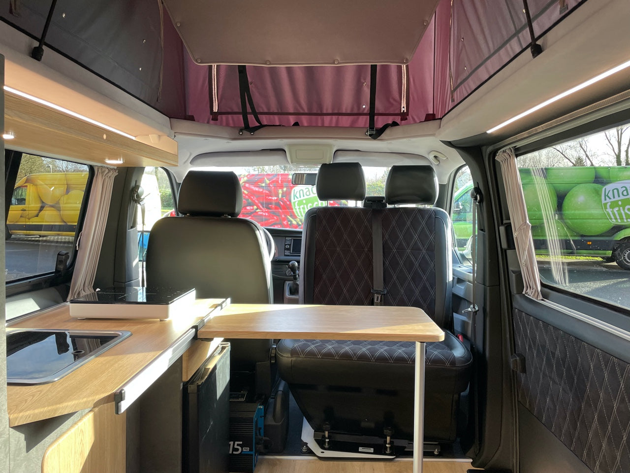 Volkswagen T6.1 Camper 2.0 TDI 150PS unfallfrei | Wohnmobil mit Hubdach Schlafdach, PDC, Navi, Rückfahrkamera
