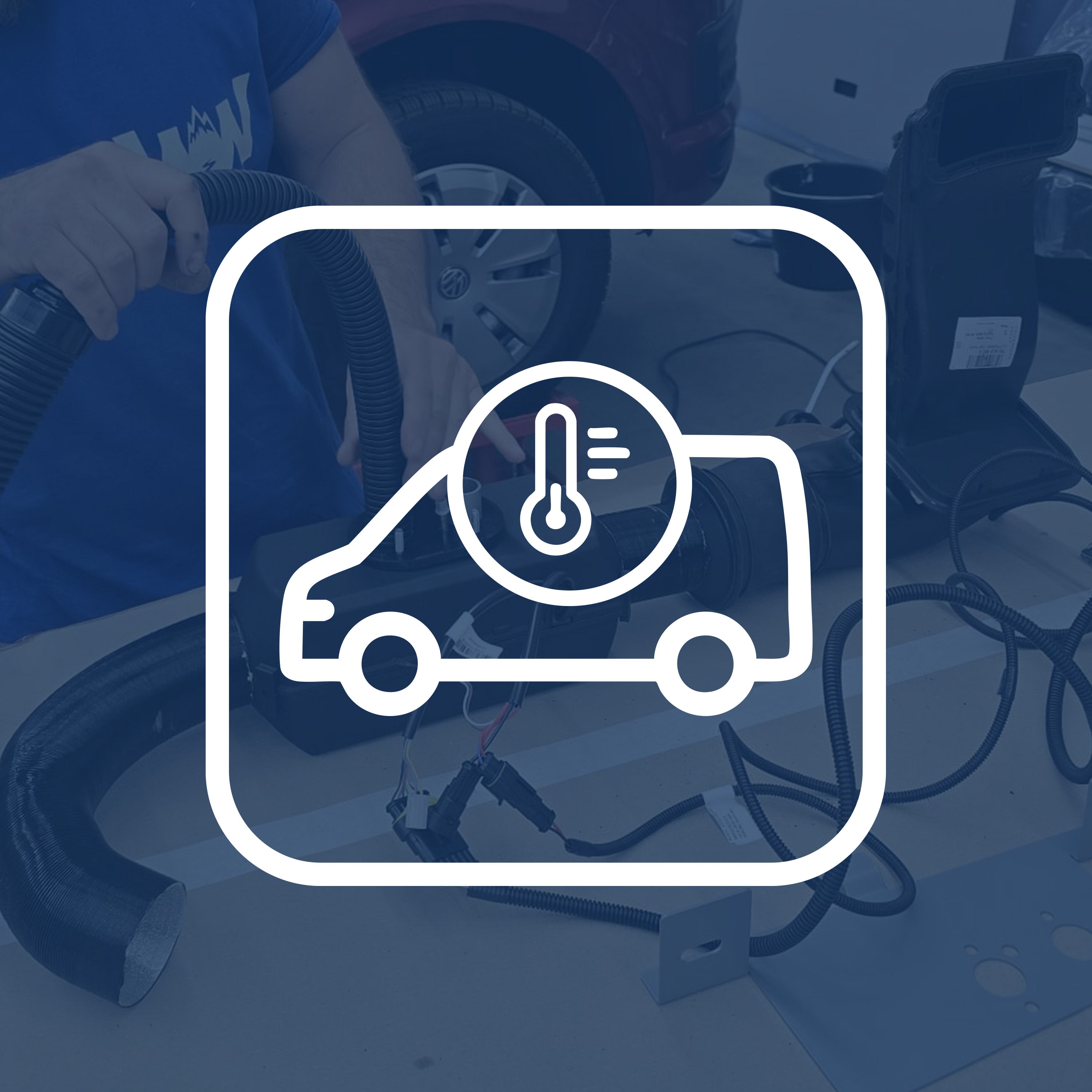 Standheizung-Nachrüstung - Einbau Autoterm Air (ehem. Planar) 2D Diesel Standheizung - für VW T6 & T5 Bus - Auto Stand Heizung Luftstandheizung nachrüsten - für Wohnmobil Camper Bulli Multivan Transporter