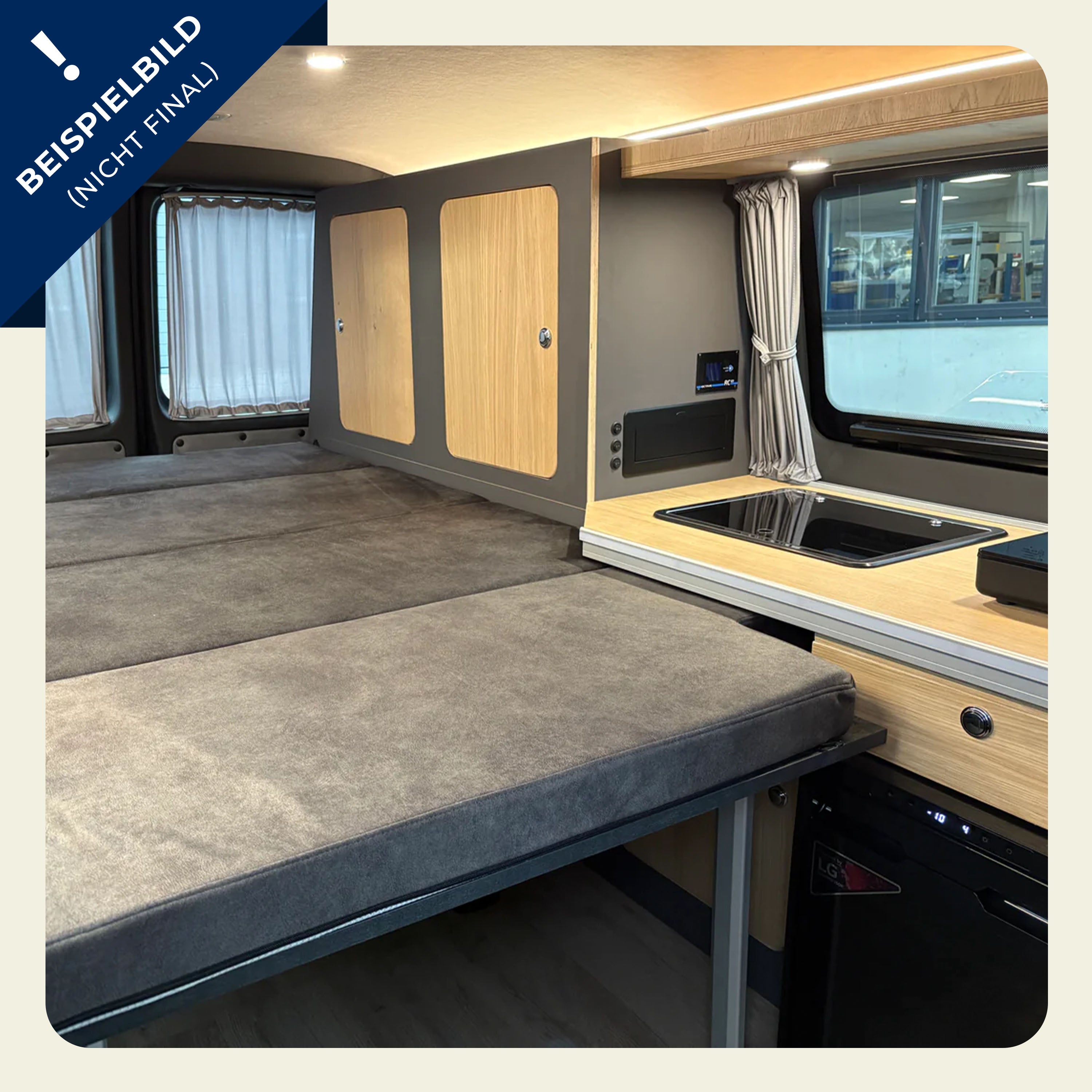 Volkswagen T6.1 Kurzer Radstand - 2.0 TDI, 110 PS | VW Bulli Wohmobil Campervan im Umbau - Besichtigung möglich | KM-Stand: 143.000 km, EZ: 10.2020, Weiß