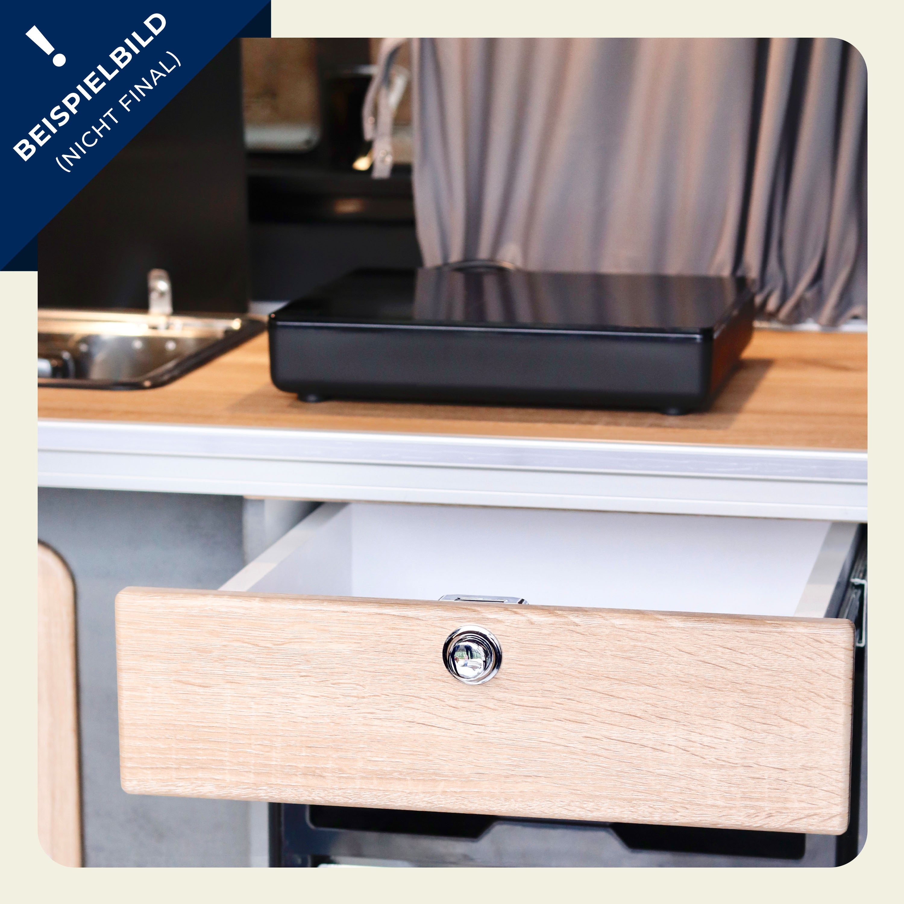 Volkswagen T6.1 Camper mit Schlafdach 2.0 TDI, 150 PS, DSG | VW Bulli Wohmobil Campervan im Umbau - Besichtigung möglich | KM-Stand: 86.000 km, EZ: 10.2022, Hellblau